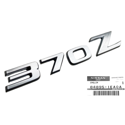 NISSAN 370Z Z34 09- LOGO EMBLEMAT ZDERZAKA TYLNEGO TYŁ OE 84895-1EA0A